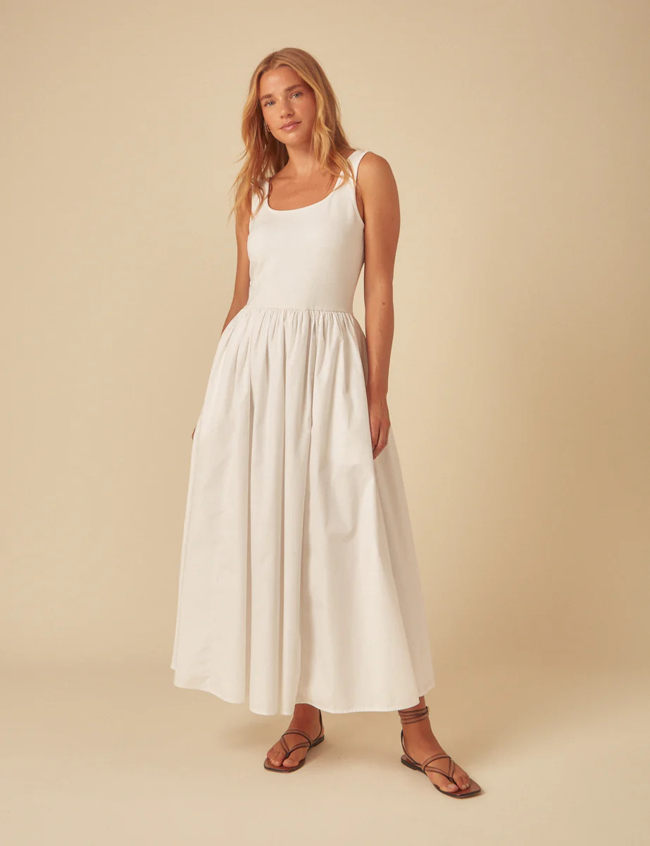 White Colorado Midi Dress | Nobody's Child