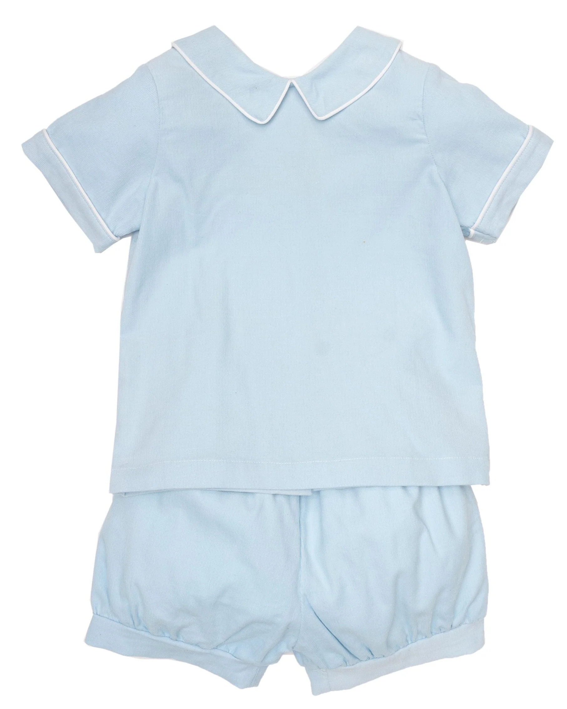 Brett Blue Cord Short Set | The Oaks Apparel Company
