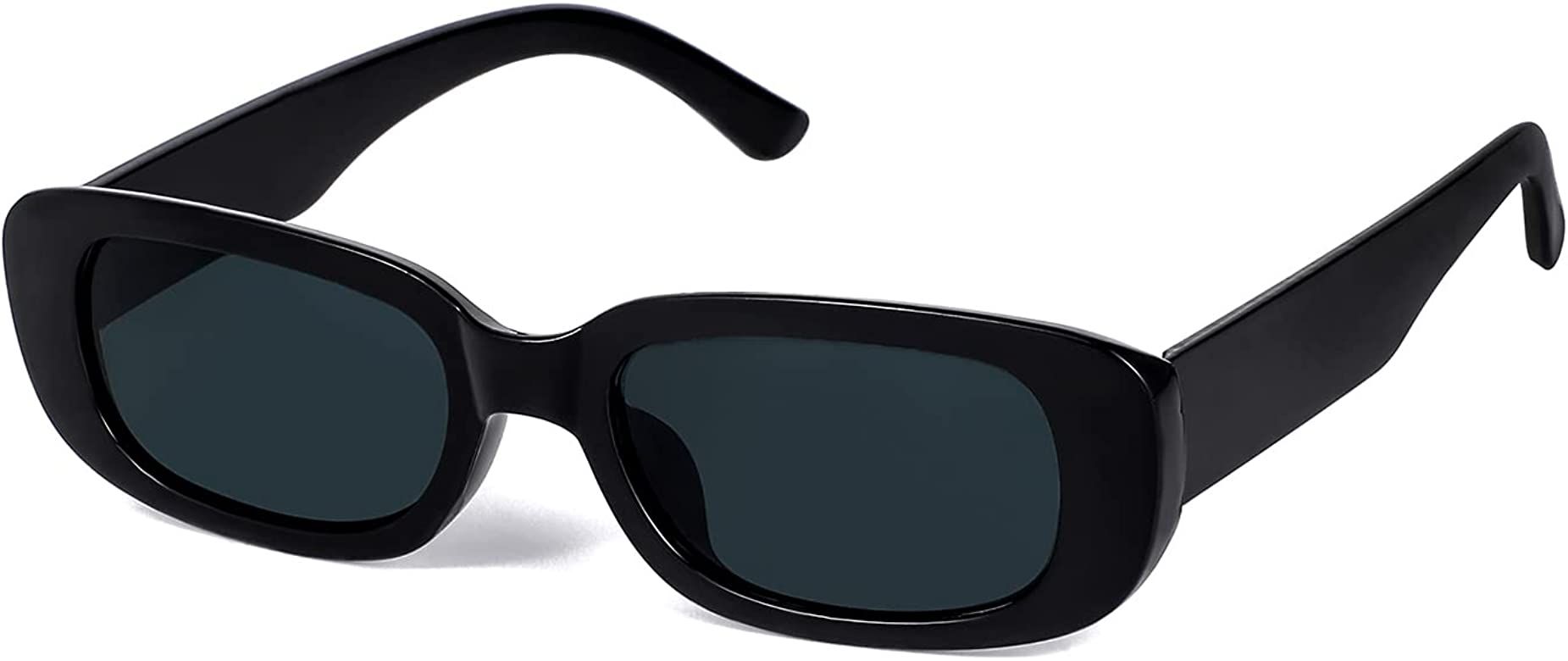 Dllween Rectangle Sunglasses for Women Retro Sunglasses UV400 Protection Square Fram | Amazon (US)