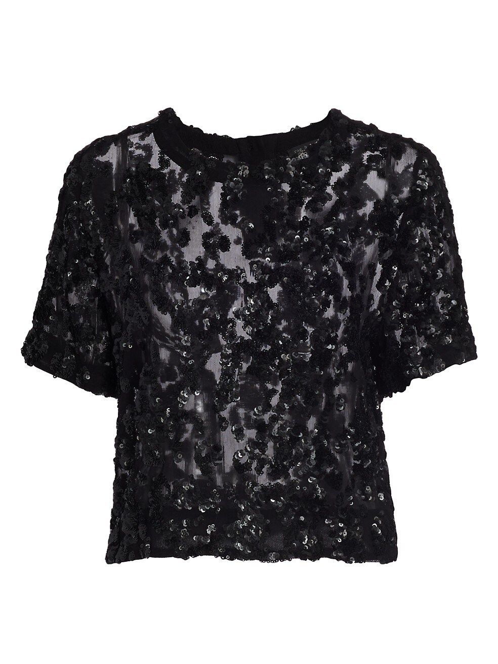 Gia Cropped Sequin Top | Saks Fifth Avenue