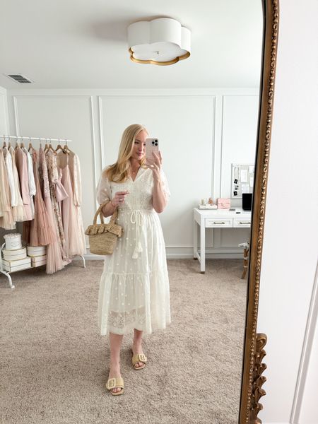 This dress would be perfect for any spring event or family photos! Wearing size medium! Use my code AJ10 for 10% off! 
Spring dresses // baby shower dresses // event dresses // family photo outfits // Goelia fashion 

#LTKshoecrush #LTKSeasonal #LTKstyletip
