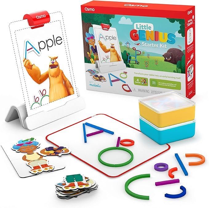 Osmo - Little Genius Starter Kit for iPad - 4 Educational Learning Games - Ages 3-5 - Phonics & C... | Amazon (US)