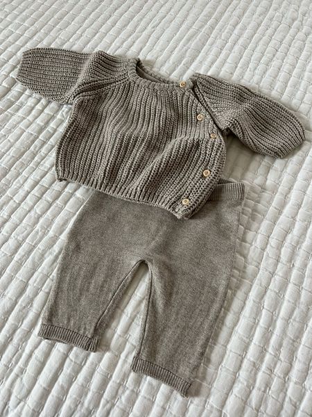 Premie newborn baby fall/winter outfit. Sweater set. 100% organic cotton. 

#LTKunder50 #LTKsalealert #LTKbaby