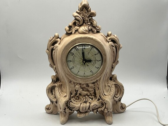 Vintage Mantle Clock Ceramic Lanshire Electric Victorian | Etsy Canada | Etsy (CAD)