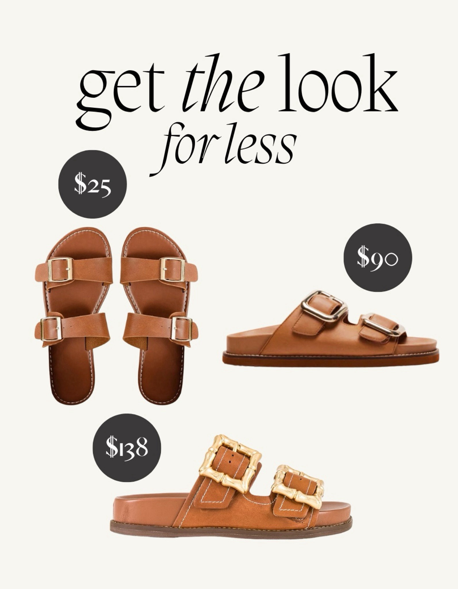 get the look for less 🫶🏻 i found some similar styles to my current favorite style! 

summer sandals, summer shoes, gold buckle sandals, summer style 

#LTKShoeCrush
