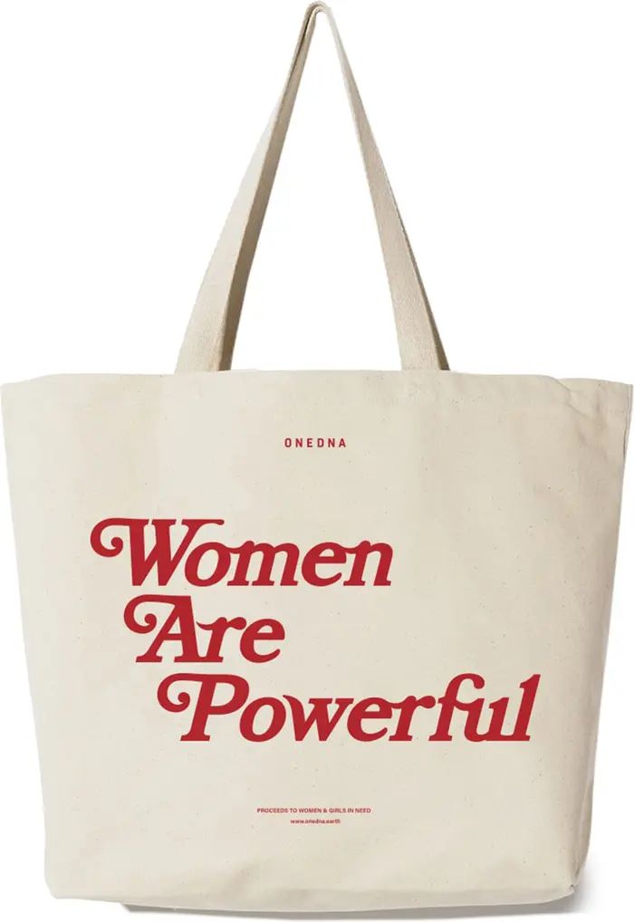 One DNA Women are Powerful Graphic Canvas Tote | Nordstrom | Nordstrom