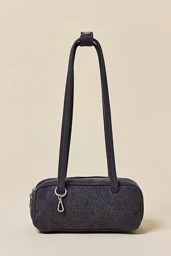 BAGGU Small Denim Bowler Bag in Washed Black Denim, Women's at Urban Outfitters | Urban Outfitters (US and RoW)