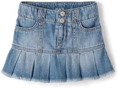 The Children's Place Girls' Everyday Denim Skirts and Skorts | Amazon (US)