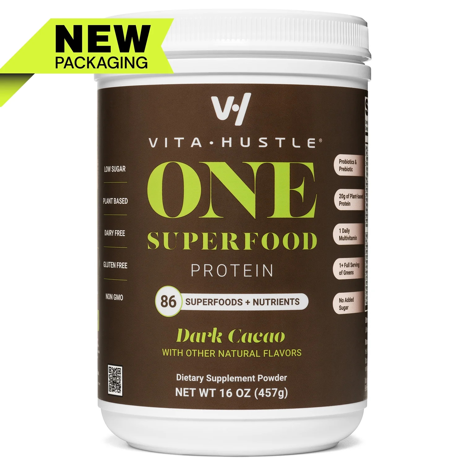 Kevin Hart's VitaHustle One Superfood Protein + Greens Protein, 20g Plant Protein, Chocolate, 10 ... | Walmart (US)