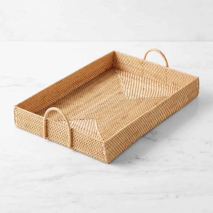 Light Woven Rectangular Tray | Williams-Sonoma