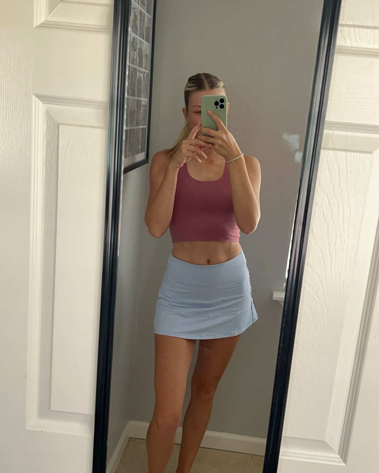 Lulu dupe for Top & Skirt
Skirt: 6 
Top: small 
I am 5'11 and 150lbs 

#LTKActive #LTKSeasonal #LTKBeauty