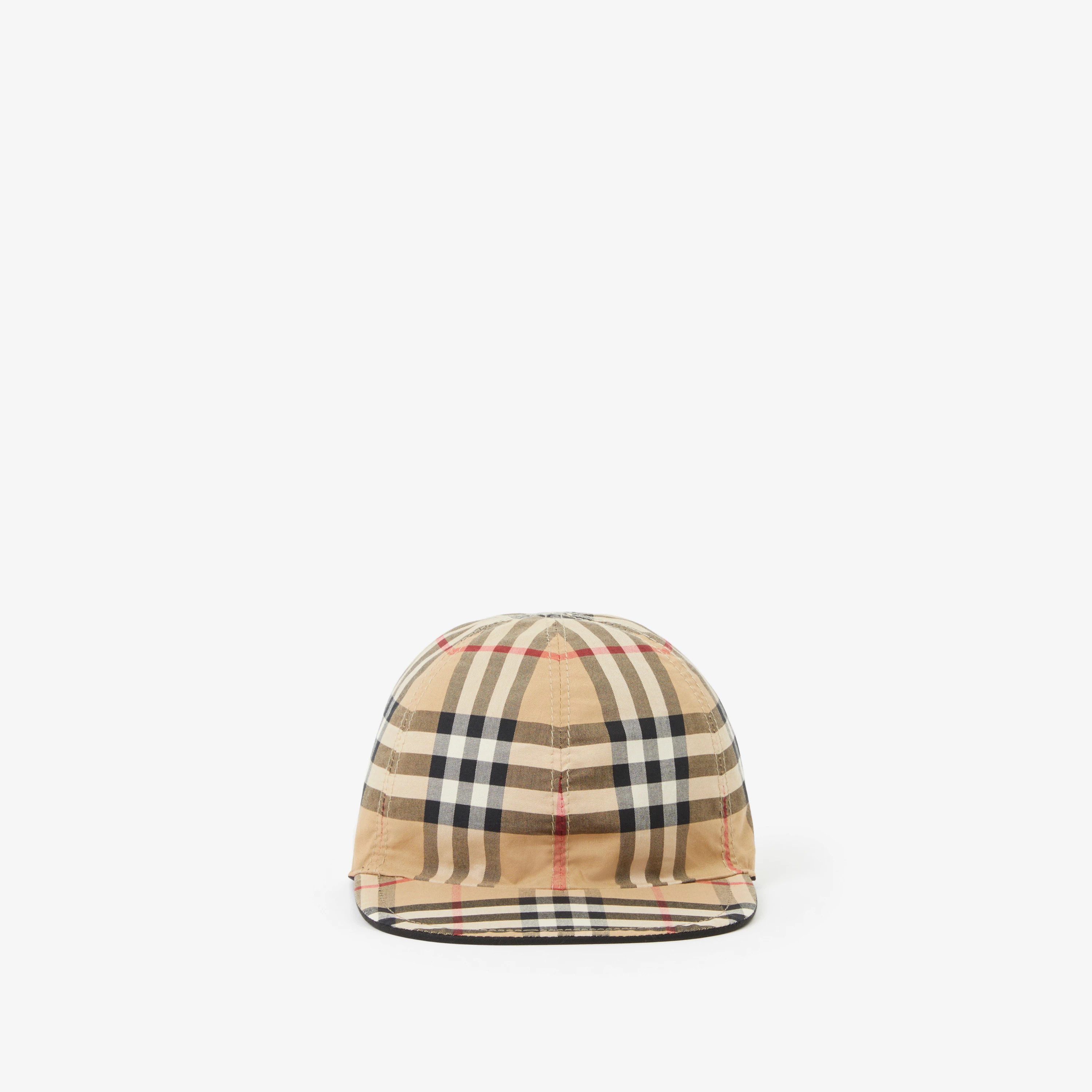 Check Cotton Reversible Baseball Cap in Black - Children | Burberry® Official | Burberry (US)