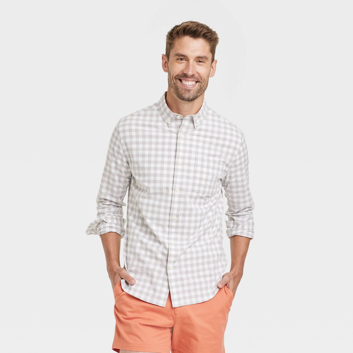 Men's Every Wear Long Sleeve Button-Down Shirt - Goodfellow & Co™ | Target