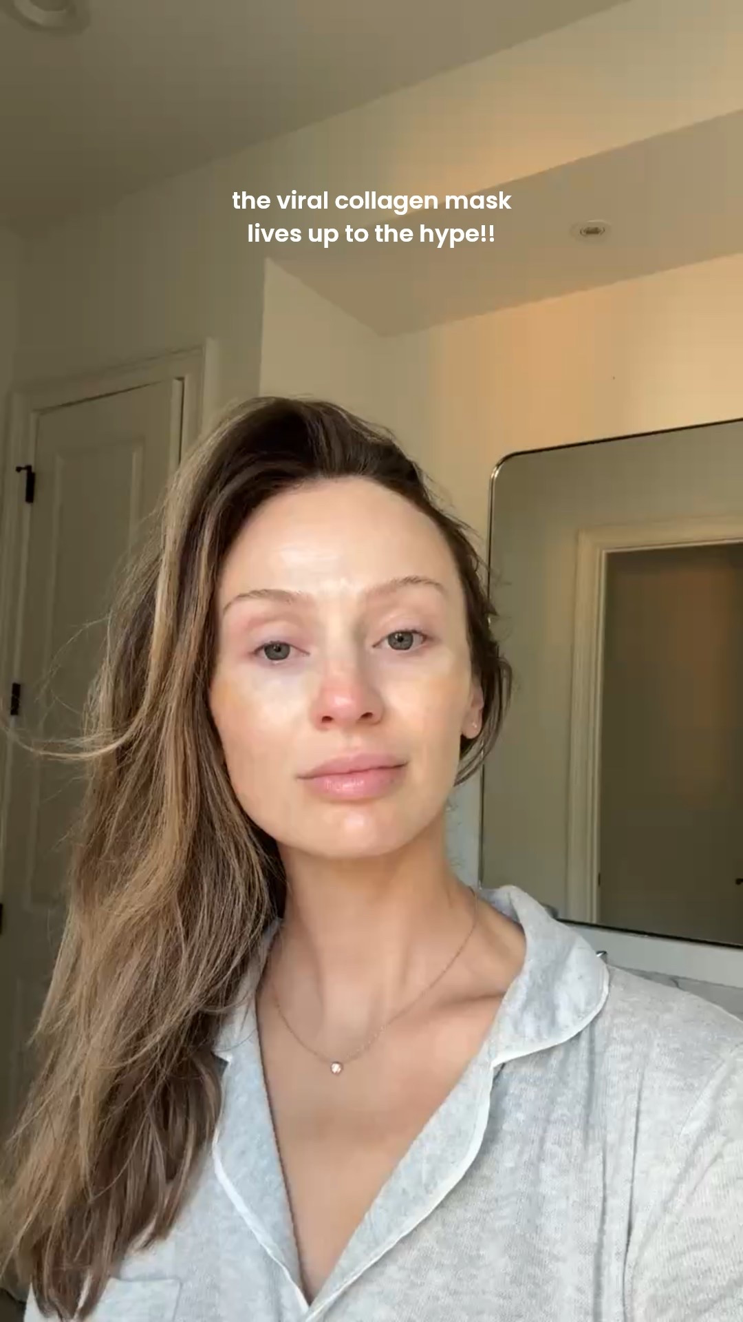 Can’t explain how hydrating this serum + mask duo is. Used it before the today show and my makeup artist asked what I did to prep my skin because it looked so good!!