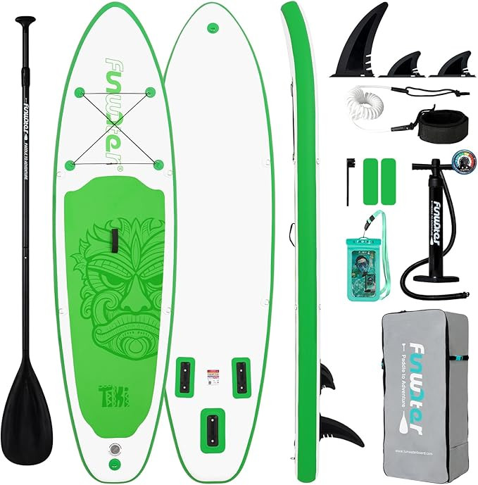 FunWater 8'/10'/10'6"/11'6" Inflatable Stand Up Paddle Board with Premium SUP Paddleboard Accesso... | Amazon (US)