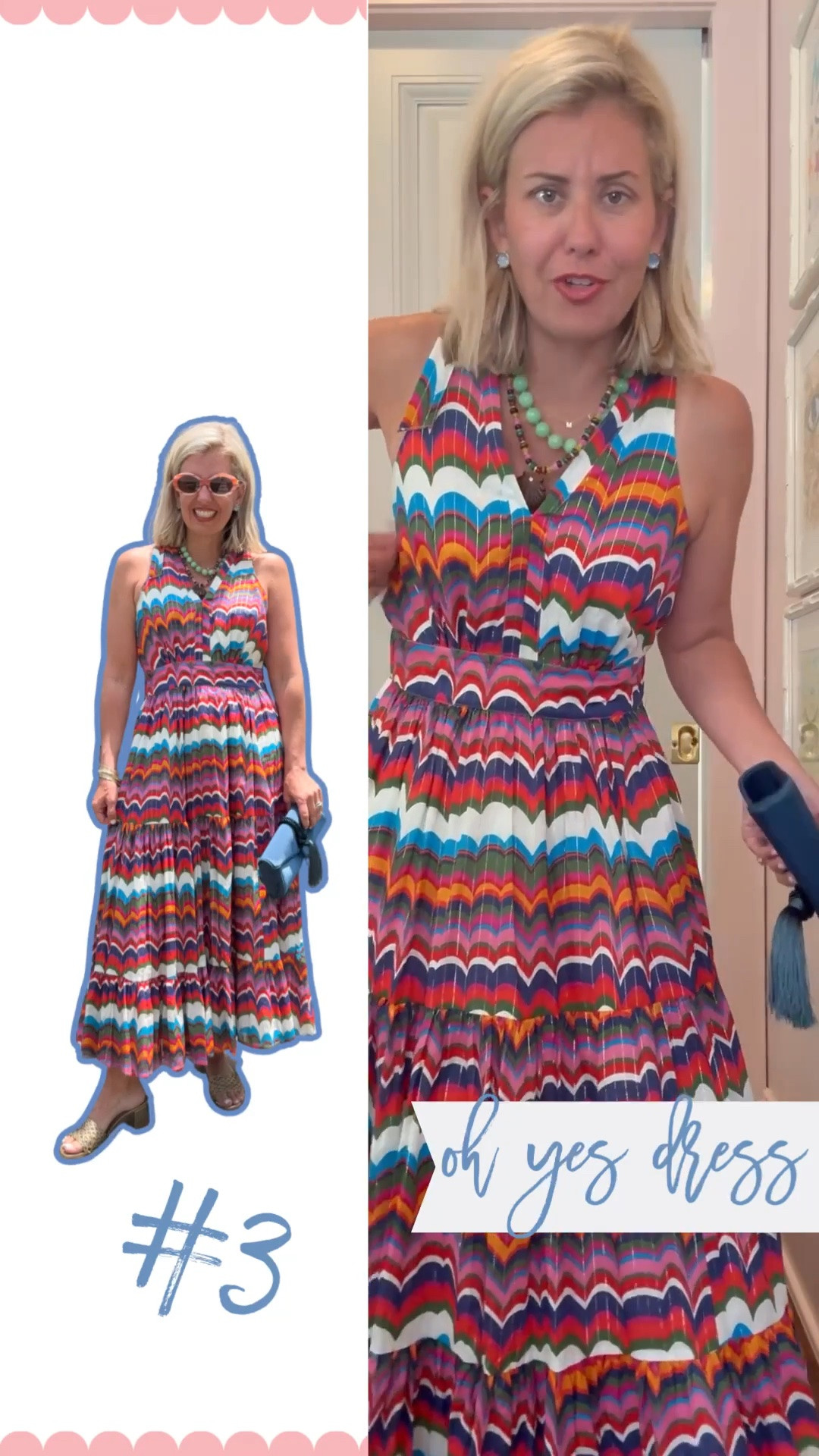 Stop what you are doing…and go get this dress!! The colors are gorgeous! I’m in a small and 8 heels.

*Code Catherine20 for 20% off my bracelets 

#LTKdayinmylife #LTKSaleAlert #LTKSeasonal