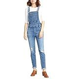 Silver Jeans Co. Women's Overalls Slim Leg Jeans, Medium Indigo Wash, X-Small | Amazon (US)