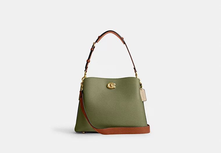 Willow Shoulder Bag In Colorblock With Signature Canvas Interior | Coach (UK)