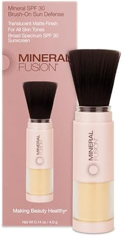Mineral Fusion Brush-On Powder Sunscreen for Face SPF 30 | Transluscent Natural Daily Sun Care wi... | Amazon (US)