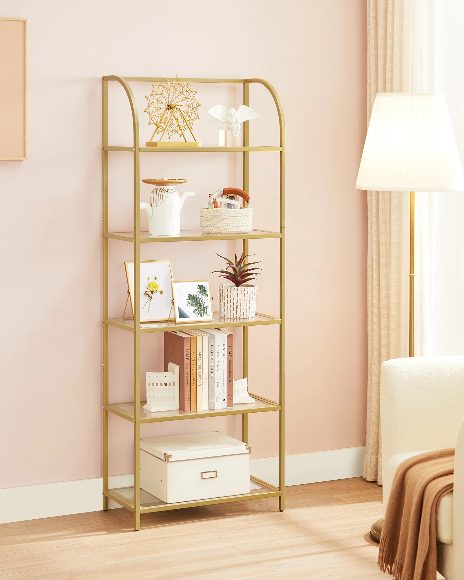 Willa Arlo™ Interiors Sheffield 62.7H 23.6W Etagere Bookcase & Reviews | Wayfair | Wayfair North America