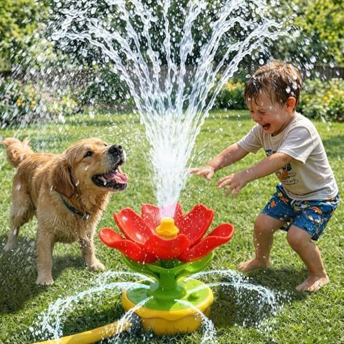 Amazon.com: Sprinkler for Kids Outdoor Water Toys: 3 in 1 Flower Toddler Sprinkler Toy, Summer Ou... | Amazon (US)