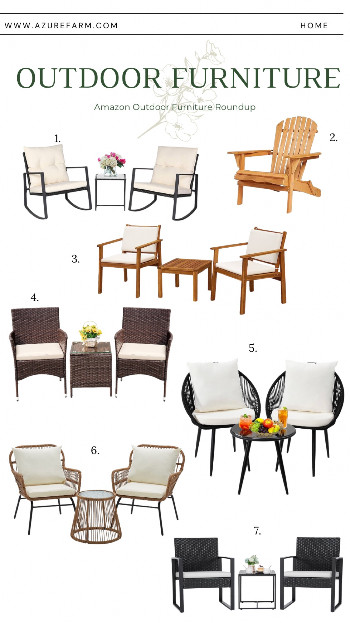Amazon Outdoor Furniture Roundup! I’m loving these little seating sets! 



#LTKFamily #LTKSeasonal #LTKHome