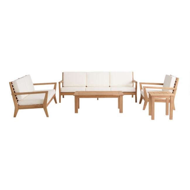 Natural Teak Calero Outdoor Furniture Collection | World Market