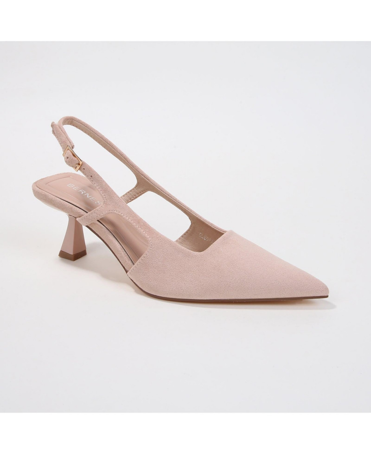 Berness Cleopatra Faux Suede Slingback Kitten Heels - Beige | Macy's