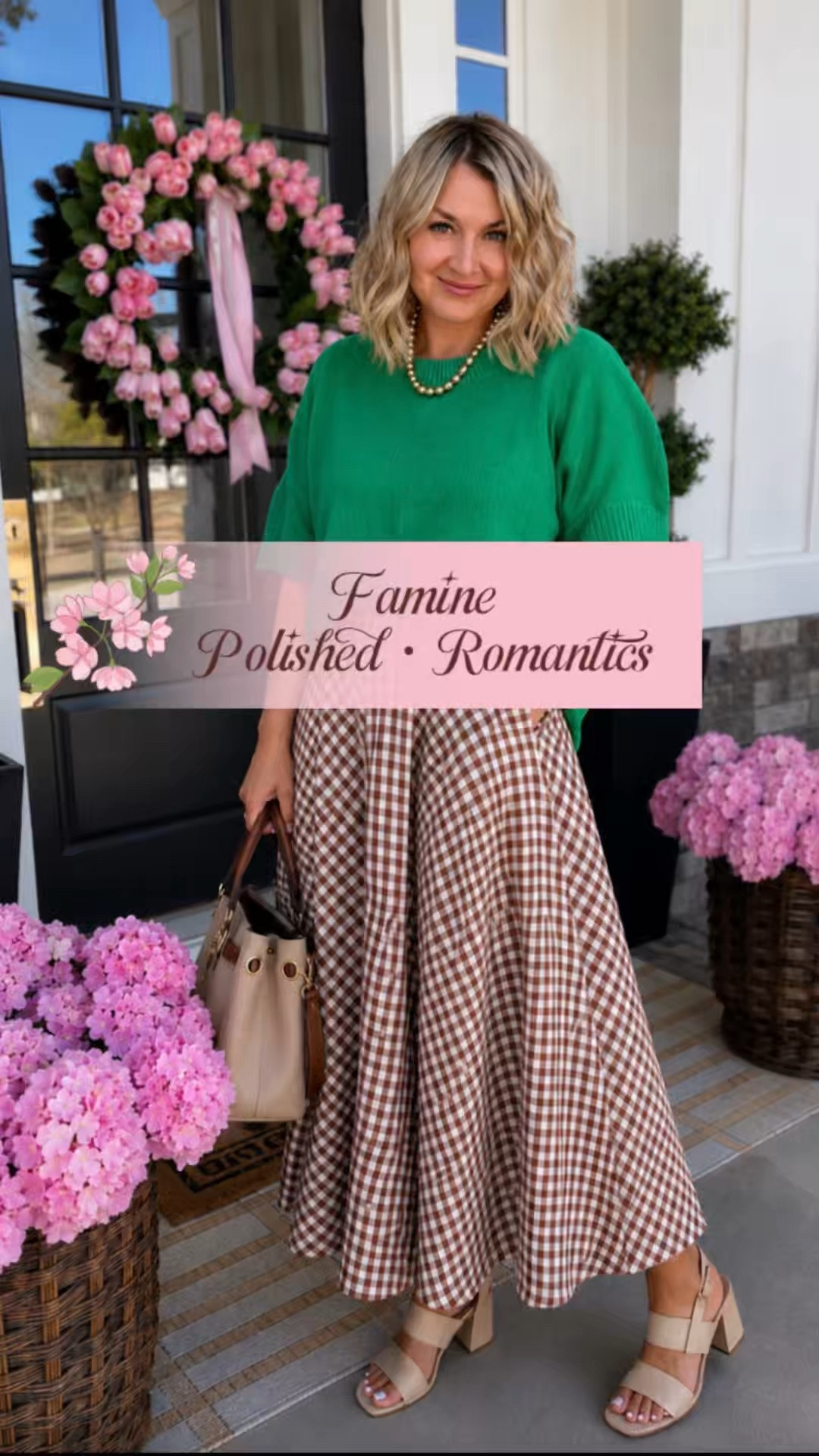 The Romantic silhouettes + bold color = my favorite kind of outfit 💚 Comfortable, flattering, and perfect for everyday midsize fashion over 40 & 50.
-
Midsize fashion over 40, feminine midsize style, classy summer outfit ideas, gingham maxi skirt outfit, colorful sweater outfit, elegant casual style, flattering outfits for women over 50, spring fashion inspiration, elevated everyday style, affordable chic fashion, romantic feminine style, outfit ideas for midlife women, casual classy outfit, vacation outfit inspiration, feminine summer fashion, look for less fashion finds, stylish midsize outfits, trendy skirt outfit, over 50 fashion inspiration, chic colorful outfit ideas, Amazon fashion finds, Walmart fashion finds, effortless polished style, modern feminine wardrobe, fashion for real life