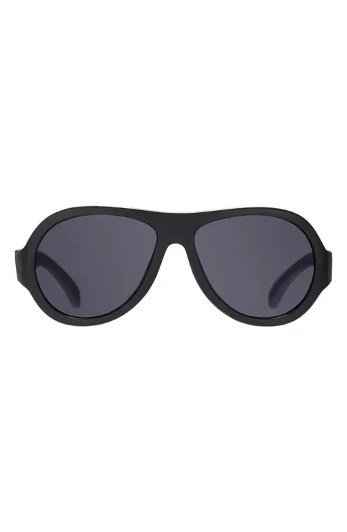 Babiators Kids' Jet Black Aviator Sunglasses at Nordstrom, Size 3-5 Y | Nordstrom