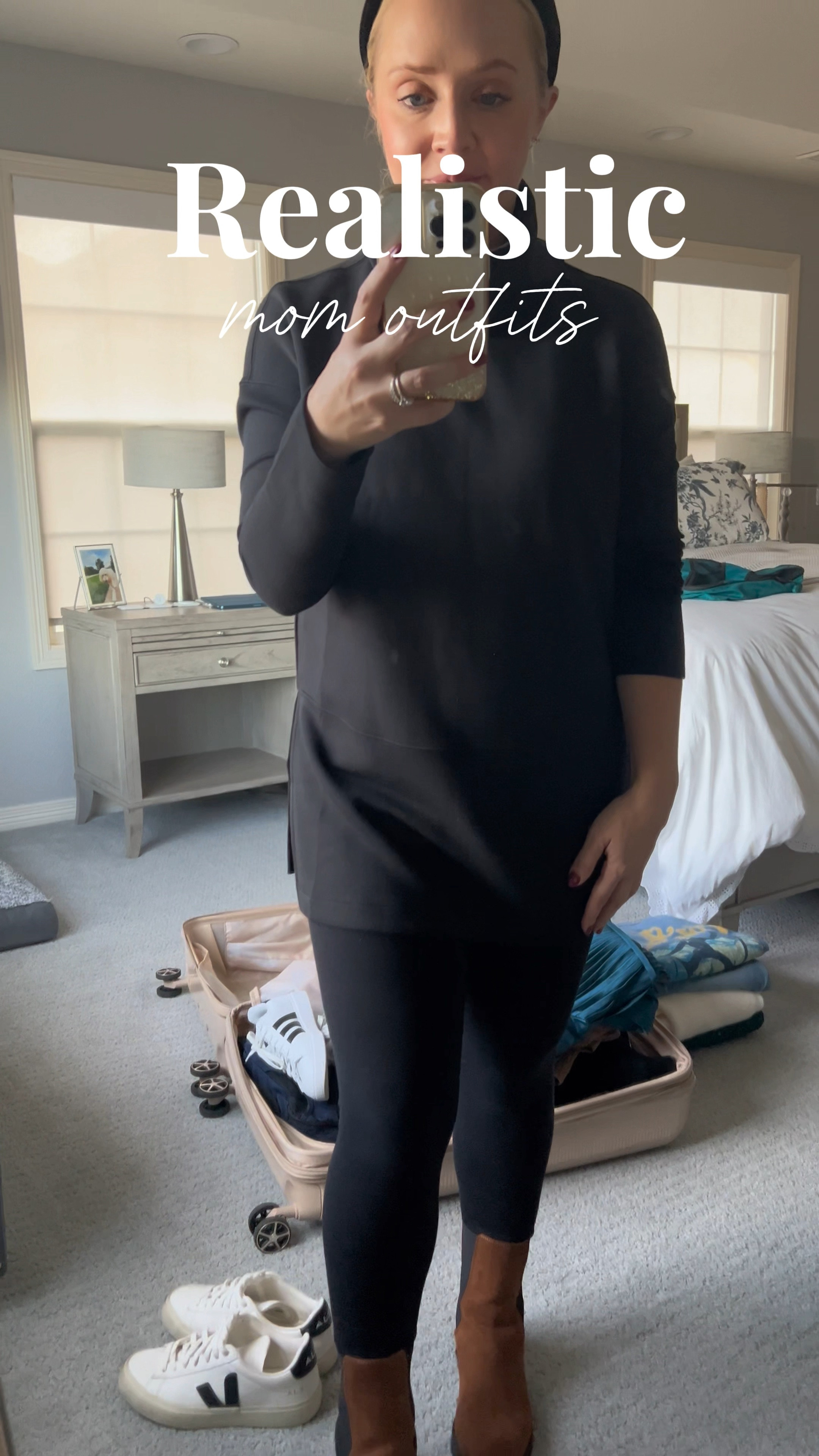 Realistic mom outfits I’ve worn this winter! 
Winter outfit, mom outfit, camel coat, top coat, chesterfield coat, faux leather leggings, air essentials  tunic, toddler mom, mom fashion  

#LTKSaleAlert #LTKWatchNow