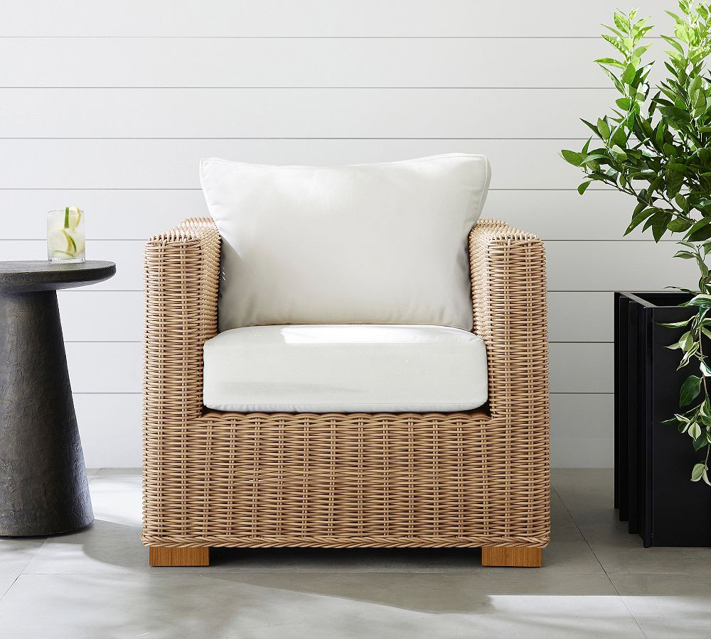 Huntington Square Arm Lounge Chair with High Performance Cushion Covers | Pottery Barn (US)