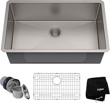 Kraus KHU100-30 Kitchen Sink, 30 Inch, Stainless Steel | Amazon (US)