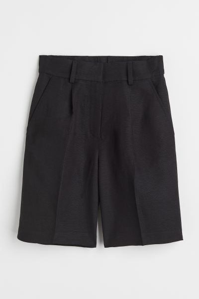 Linen-blend Bermuda Shorts | H&M (US + CA)