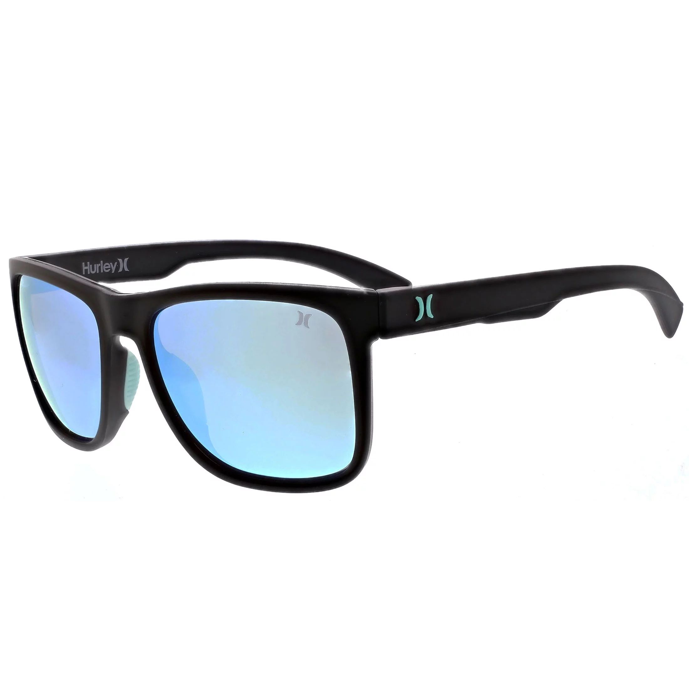 Hurley Men's Rx'able Sport Polarized Sunglasses, HSM3007P Peak, Matte Black/Blue, 56-17-135, with... | Walmart (US)