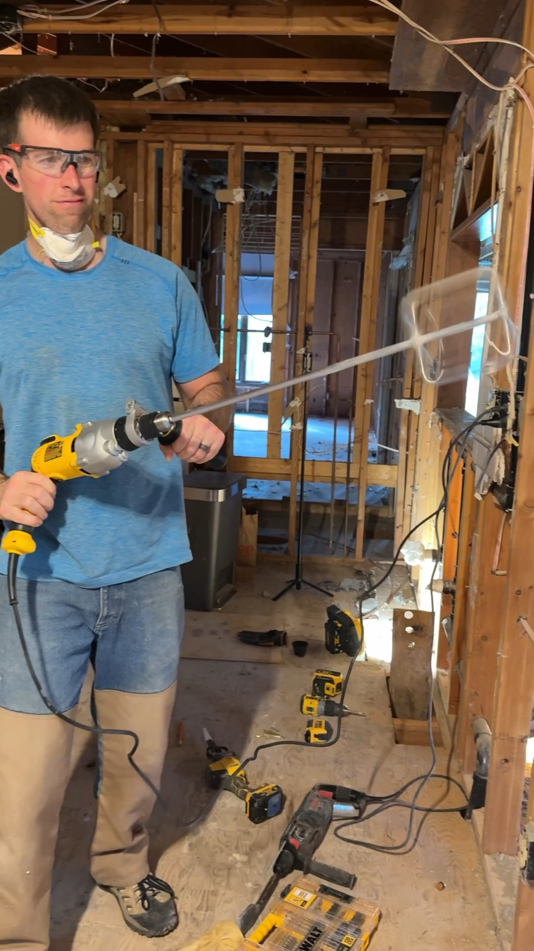 If you would have told me how many times we’d use this to mix concrete I’d have said you’re crazy.

 
Jokes on me because we poured over  10 footings, filled in the crawlspace floor and leveled out where the old fireplace was. We still have 2 trenches in the basement to fill in as well!

Same goes for our concrete saw and jack hammer…never thought we’d justify buying both of those over renting them but here we are! Glad we invested in them early versus renting each time we needed them.


#LTKMens #LTKstorytime #LTKHome