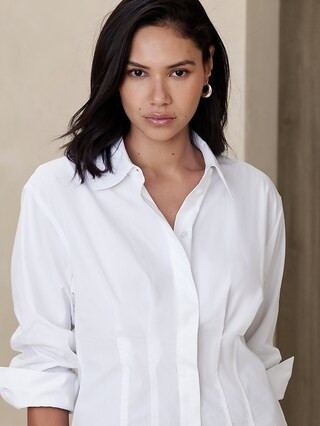 Fitted Poplin Shirt | Banana Republic Factory