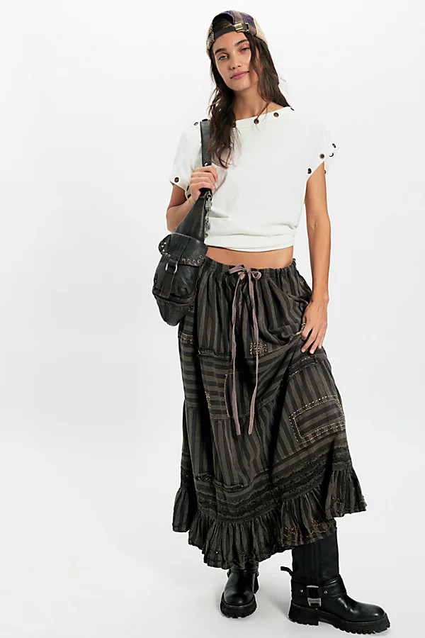 Magnolia Pearl Embroidered Pisarro Skirt | Free People (Global - UK&FR Excluded)