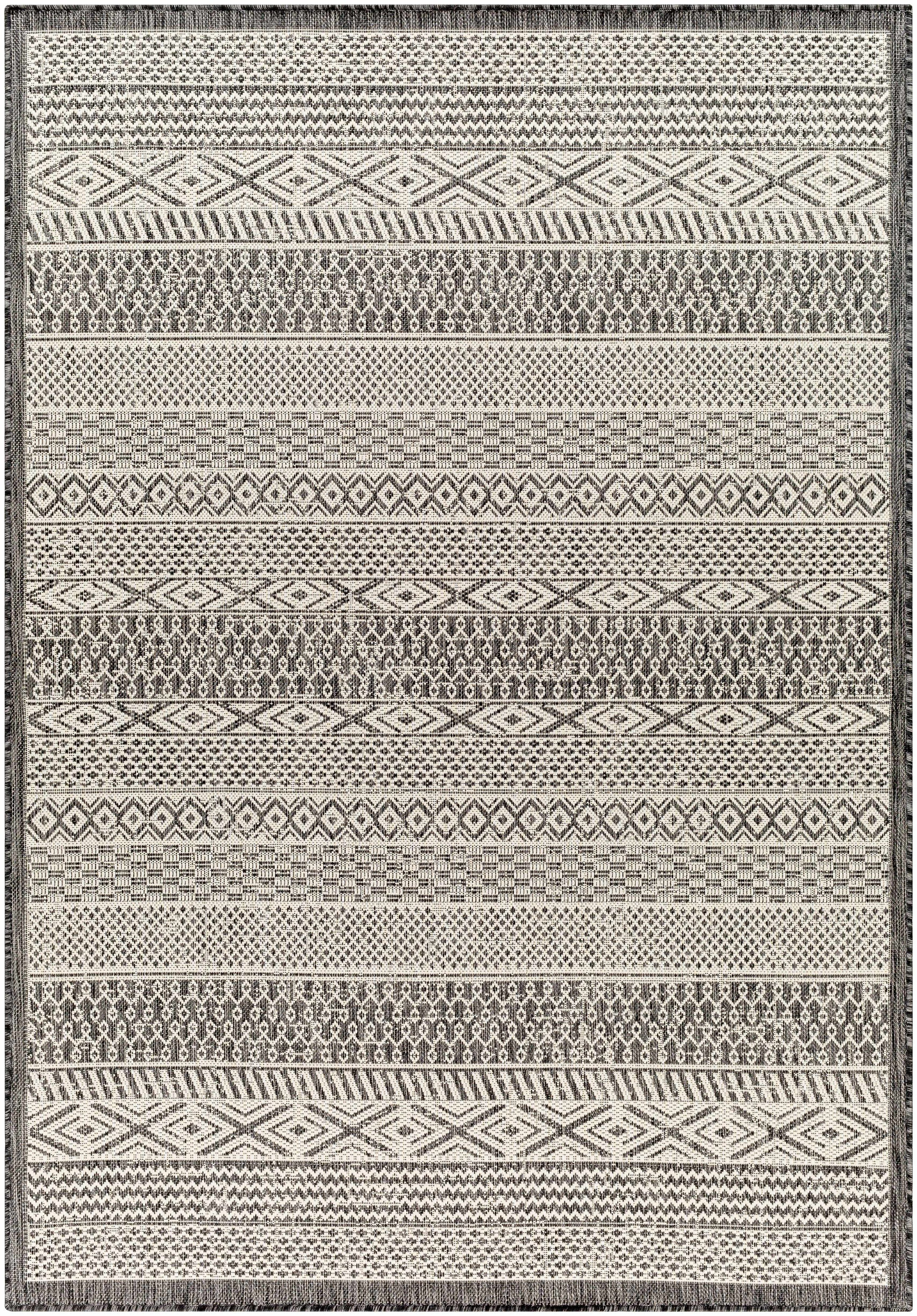 Humla Gray Aztec Area Rug | Boutique Rugs