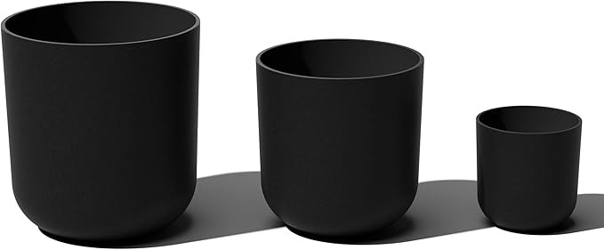 Veradek Mason Series Lima Planter - Set of 3 Round Planters for Garden/Patio | Made from Plastic-... | Amazon (US)