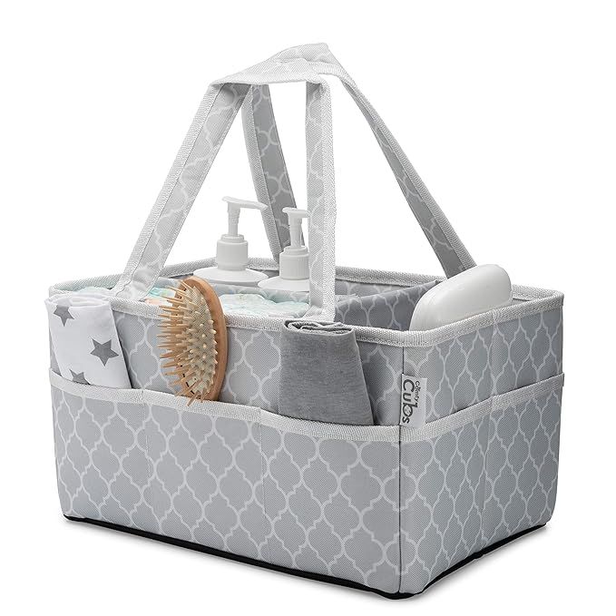 Baby Diaper Caddy Large Organizer Bag Portable Basket for Car Bedroom Travel Storage Changing Tab... | Amazon (US)