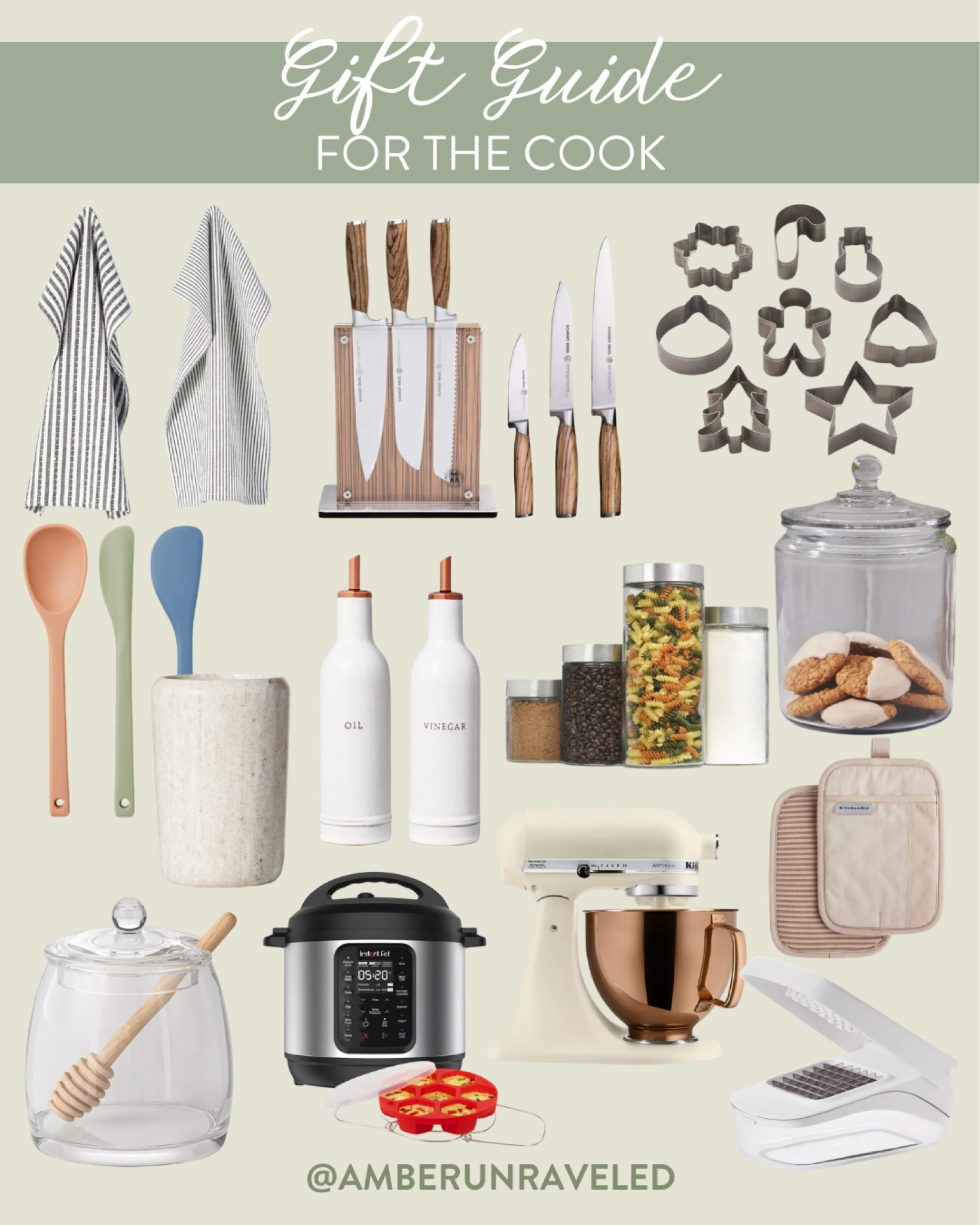 Gift your wife or friends who love to cook these amazing kitchen finds from Target! Can't think of any home chefs who wouldn't love a new knife set, Instant Pot, cooking spatulas, cookie cutters, and more as Christmas gifts.
#cookware #homeappliance #bakingtools #storagetips

#LTKHome #LTKGiftGuide #LTKSeasonal