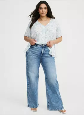 Bombshell Wide-Leg High-Rise Jean | Torrid (US & Canada)