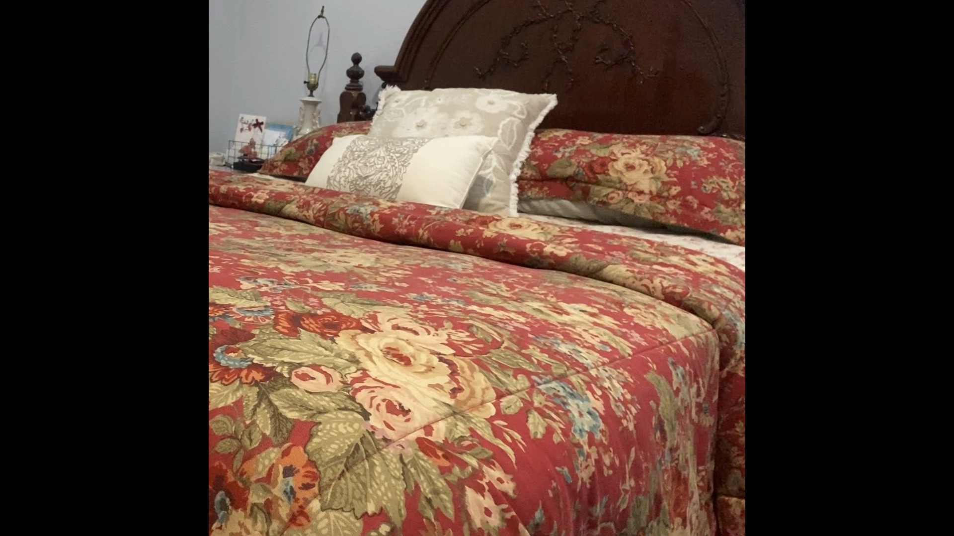 Beautiful, winter bedding from Ralph Lauren. This exact print is retired, but the “Inez” line is very similar, featuring deep reds, elegant florals, and a dark, British hunting aesthetic. 

To complete the look, I layered the duvet with a floral quilt (similar to the “Annie”), and a warm, red blanket. 

#LTKHome