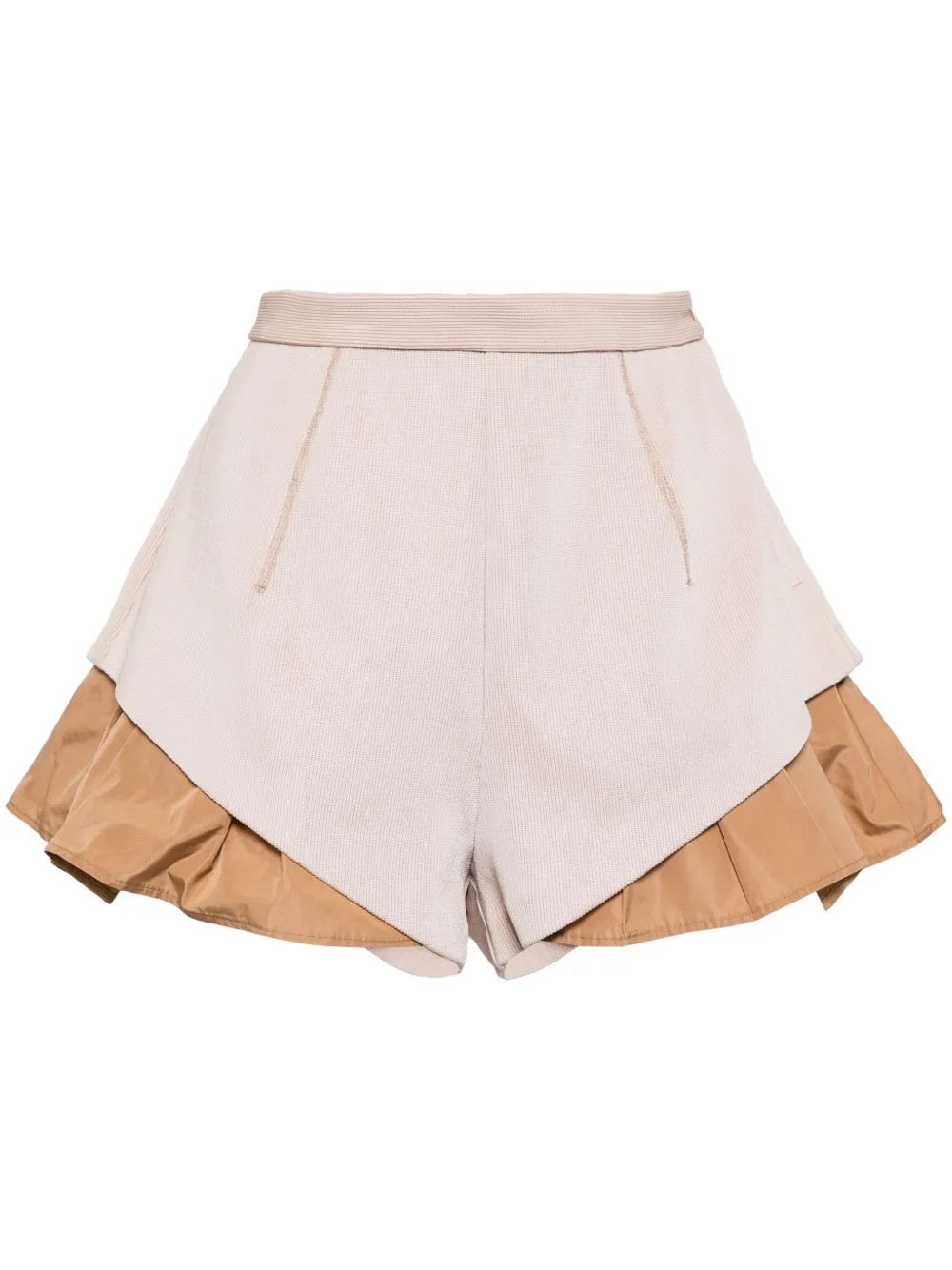 Toga Panelled Flared Shorts - Farfetch | Farfetch Global