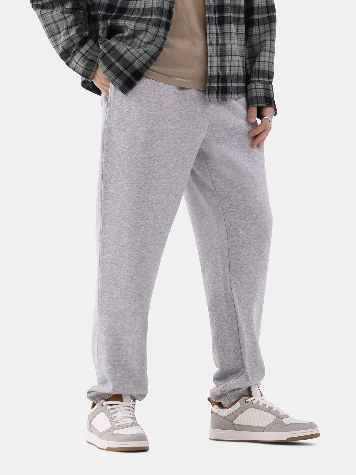 No Boundaries All Gender Soft Fleece Jogger Pants, 30" Inseam, Men's and Big Men's | Walmart (US)
