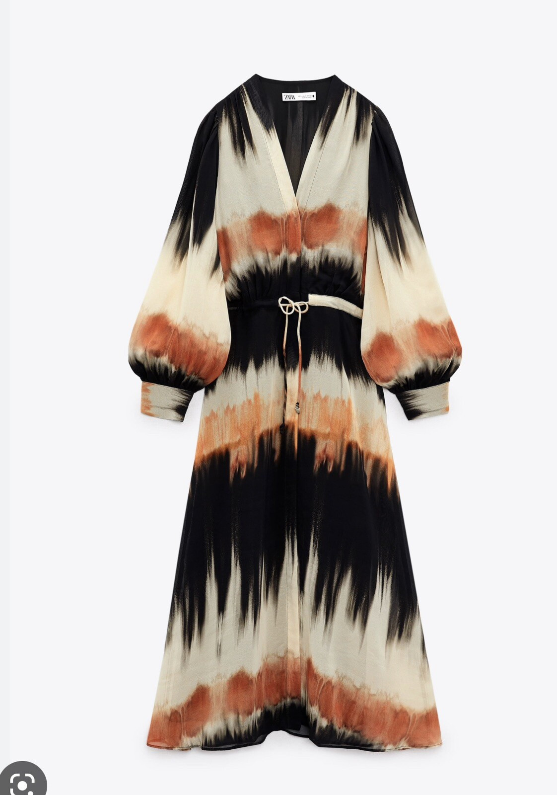 ZARA WOMAN TIE-DYE MIDI DRESS SIZE XL REF. MULTICOLOURED | 9479/251  | eBay | eBay US