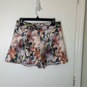 Luxxel | multi-colored tropical floral print satin shorts | large | Poshmark