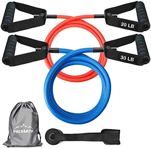 Resistance Bands Set Physical Therapy with Handles 59 inches Longer Exercise Bands with Upgraded ... | Amazon (US)