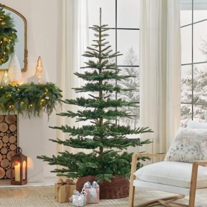 Un-Lit Noblis Fir Christmas Tree | Grandin Road
